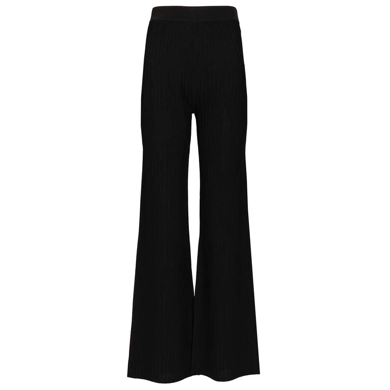 Max Mara BELLO KNITTED TROUSERS Black In Maglia Viscosa - Women