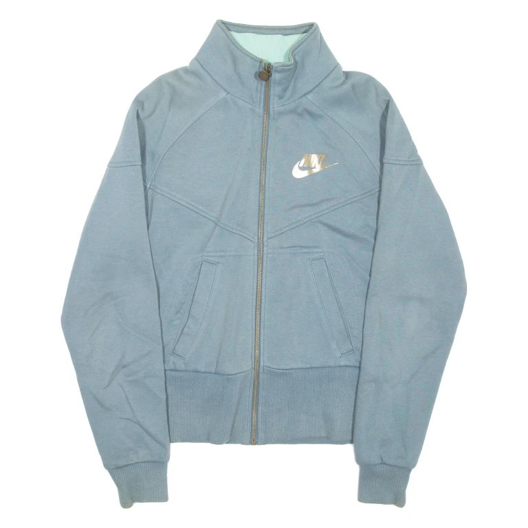 NIKE Womens Track Jacket Blue S