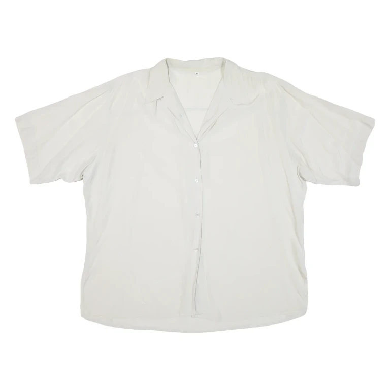 Womens Plain Shirt Beige 2XL