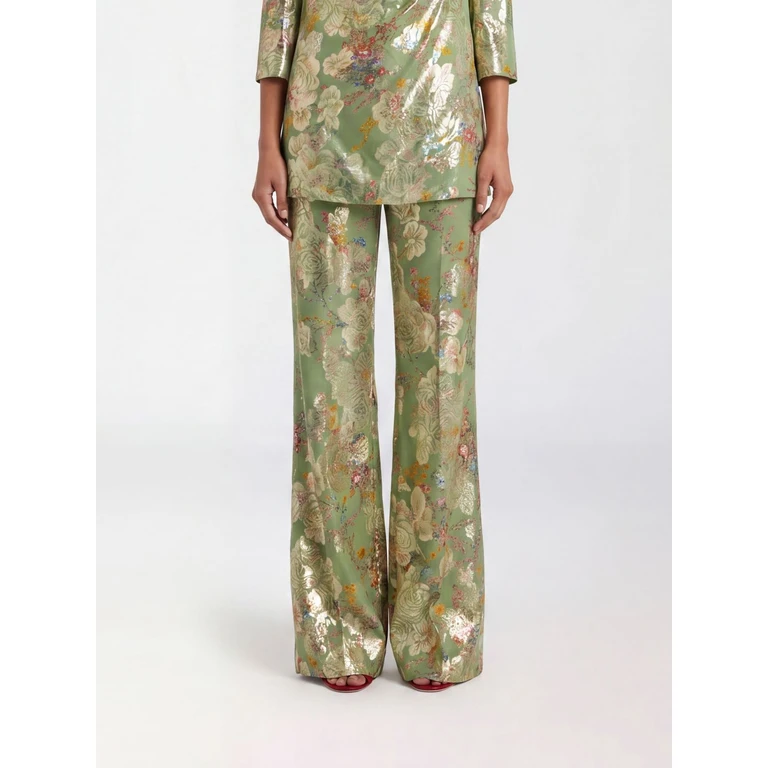 Pants Woman color Green (8B0RB715A724JS)