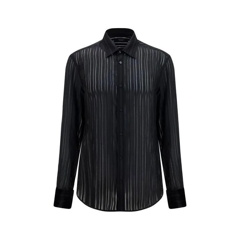 Gucci Black Silk Dress Shirt - Men