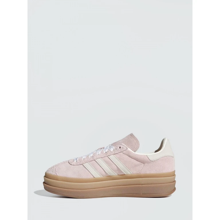Gazelle Bold Leather and Suede Platform Sneakers (IH4209)