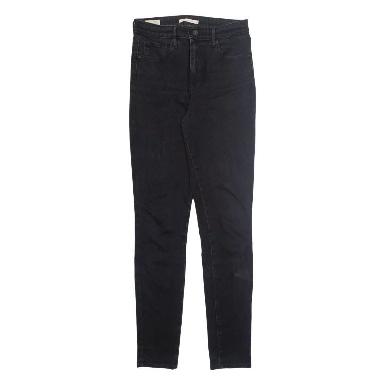 LEVI'S Womens Jeans Black Regular Tapered W29 L32
