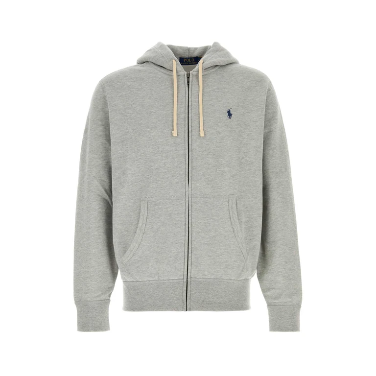 Polo Ralph Lauren Grey Cotton Sweatshirt Andoverheather Exterior: Polyester Maglie - Men