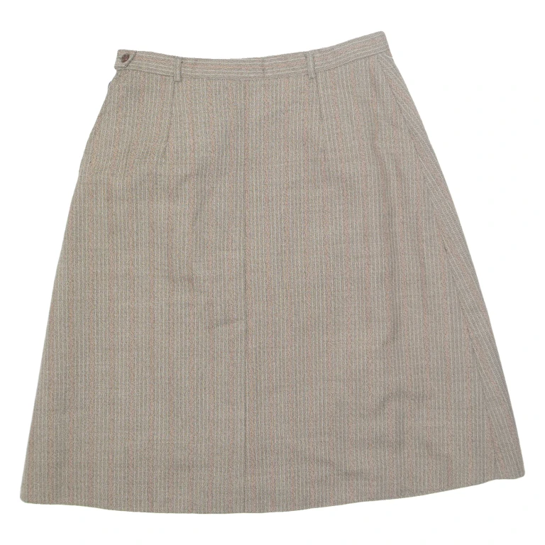Womens A-Line Skirt Brown Midi M