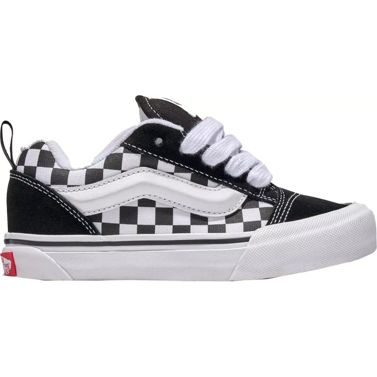 [vn000d2tbpb] Youth Vans Knu Skool Checkerboard - Black