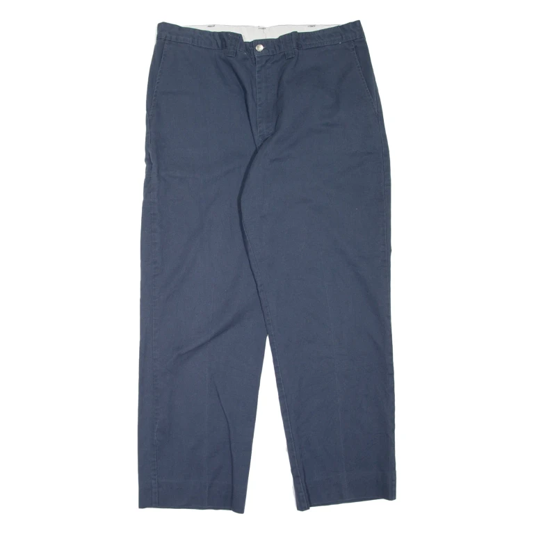 DICKIES Workwear Mens Trousers Blue Relaxed Tapered W40 L30