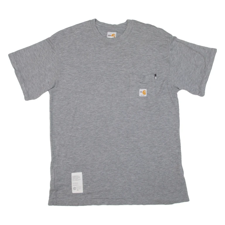 CARHARTT Mens T-Shirt Grey L