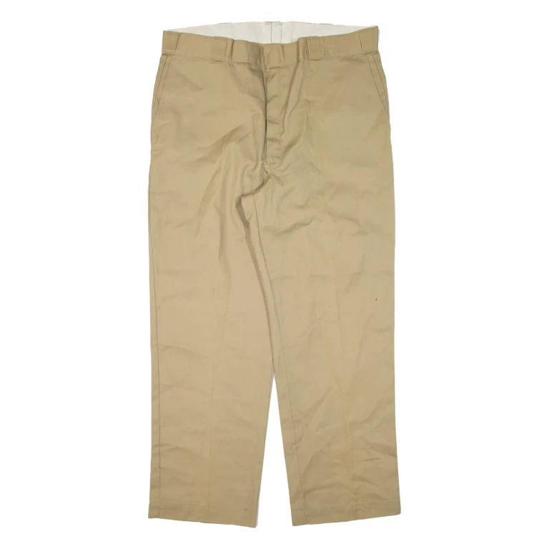 DICKIES Workwear Mens Trousers Beige Regular Straight W40 L30