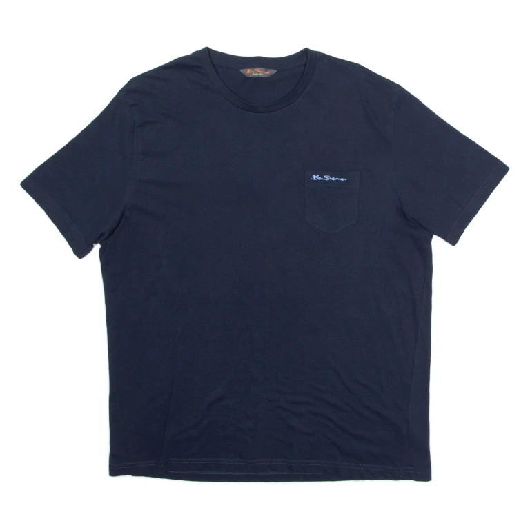 BEN SHERMAN Mens T-Shirt Blue USA M