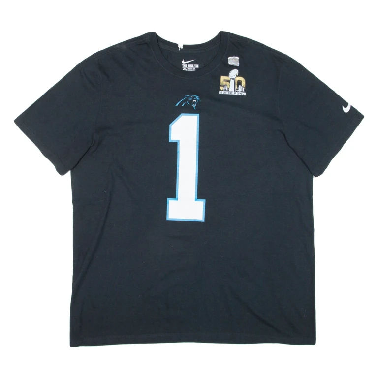 NIKE 50 Super Bowl Mens T-Shirt Black USA XL