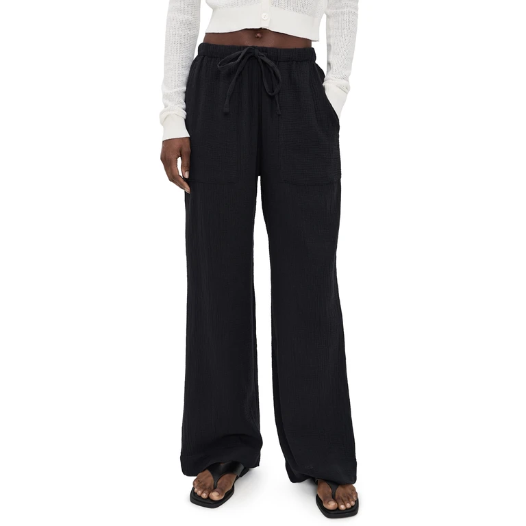 Faherty Laidback Gauze Pants Black XL