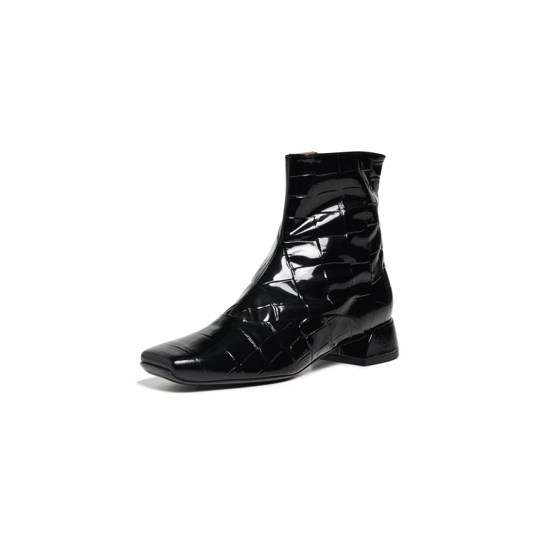Leather Boots Black 36