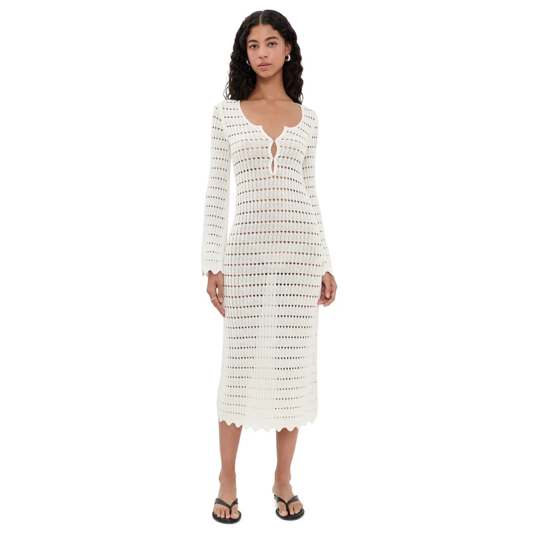 Lioness Leisure Midi Dress Porcelain XL