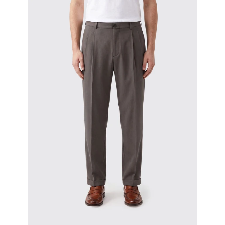 Tosca Tailored Wool Trousers with a Slim Fit (1358W4369CWN)