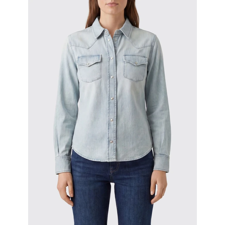 Cotton Denim Shirt with Applied Pockets (JDMC0103000T852A300F)