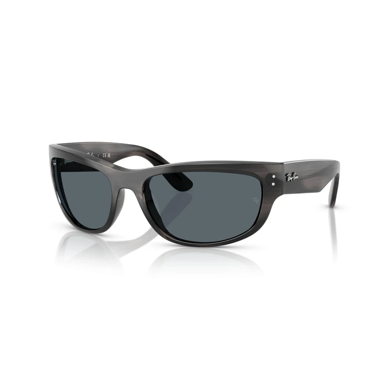 Ray Ban Mega Balorama Blue Rectangular Unisex Sunglasses RB2289 1404R5 60
