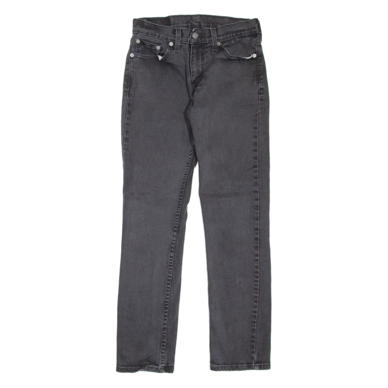 LEVI'S 511 Jeans Mens Black Slim Straight W28 L30