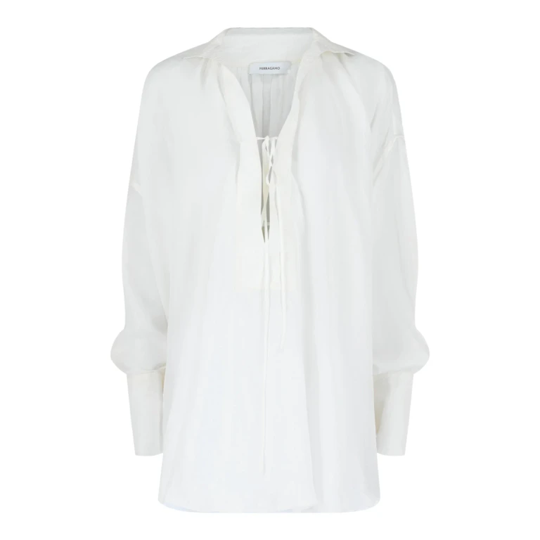 Silk-Blend Tunic Top