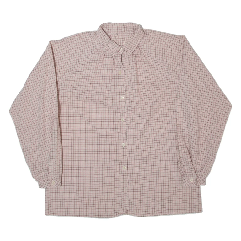 Womens Shirt Red Check Long Sleeve M