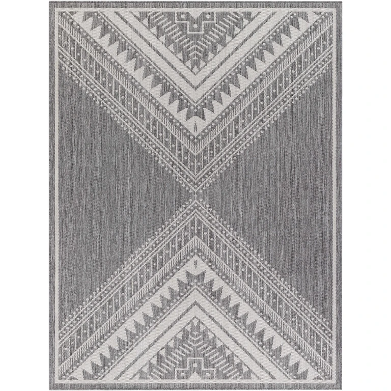 Deana Gray Outdoor Area Rug - Clearance