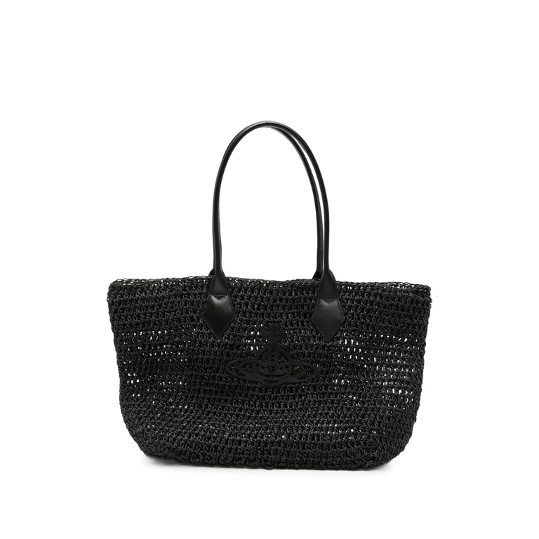 Vivienne Westwood Small Alana Woven Tote Bag