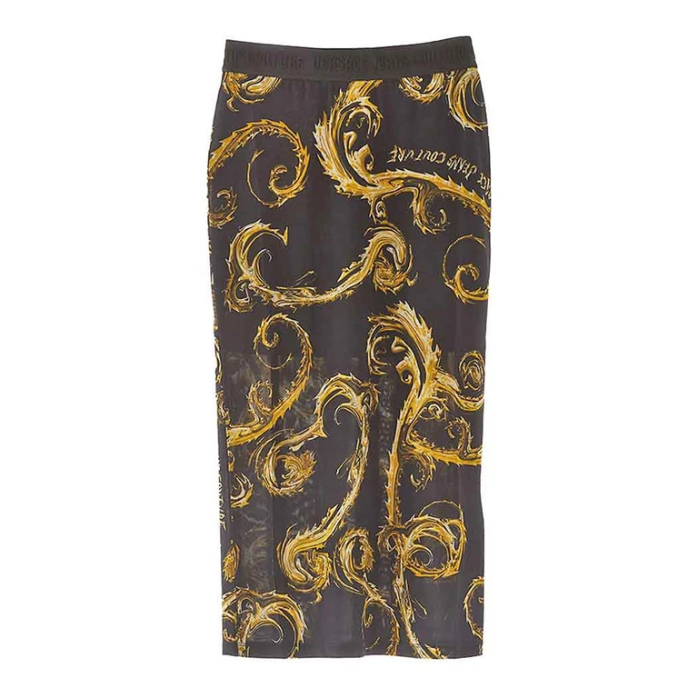 Versace Jeans Couture Jupe Midi - Noir (77HAE8B6JS358G89)