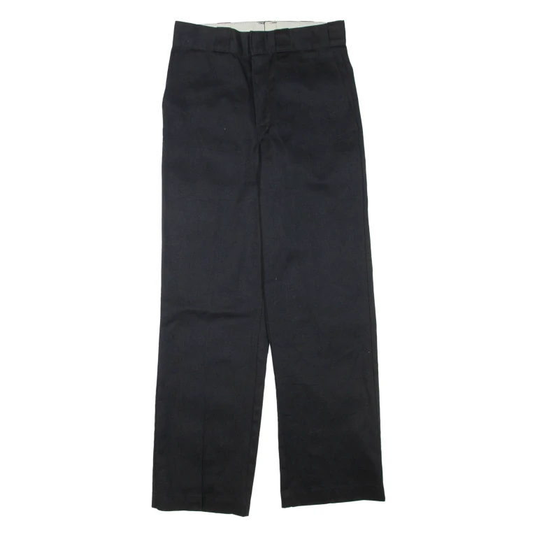 DICKIES Mens Trousers Black Regular Straight W28 L30