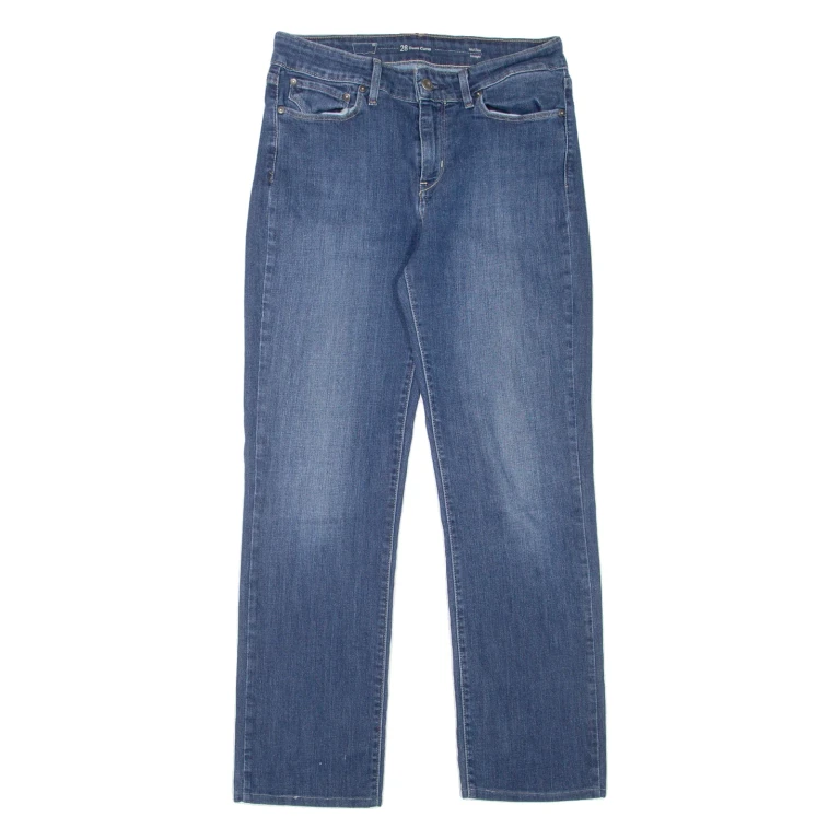 LEVI'S Mid Rise Womens Jeans Blue Regular Straight Stone Wash W28 L26