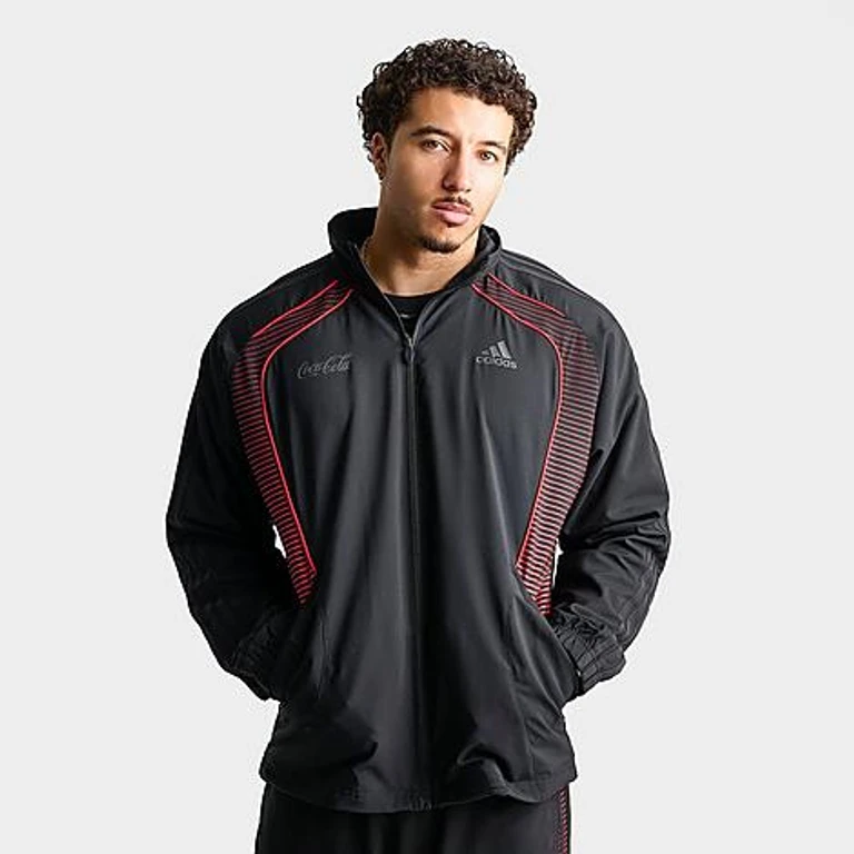 adidas Men's x Coca-Cola Teamgeist Track Top in Black Size: Small