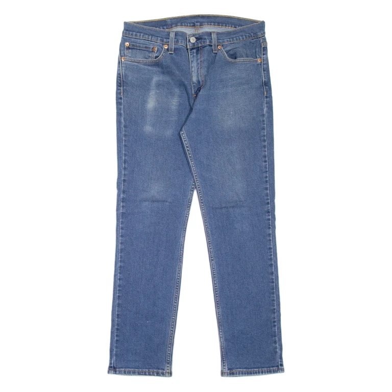 LEVI'S 511 Jeans Mens Blue Slim Straight Stone Wash W32 L30
