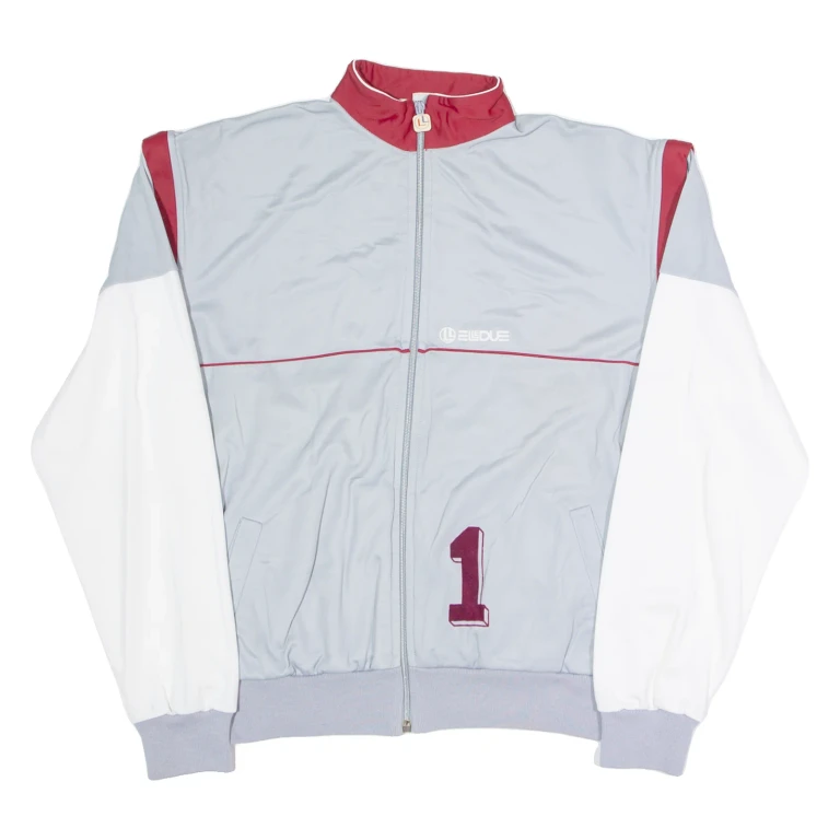 ELLEDUE Mens Track Jacket Grey M
