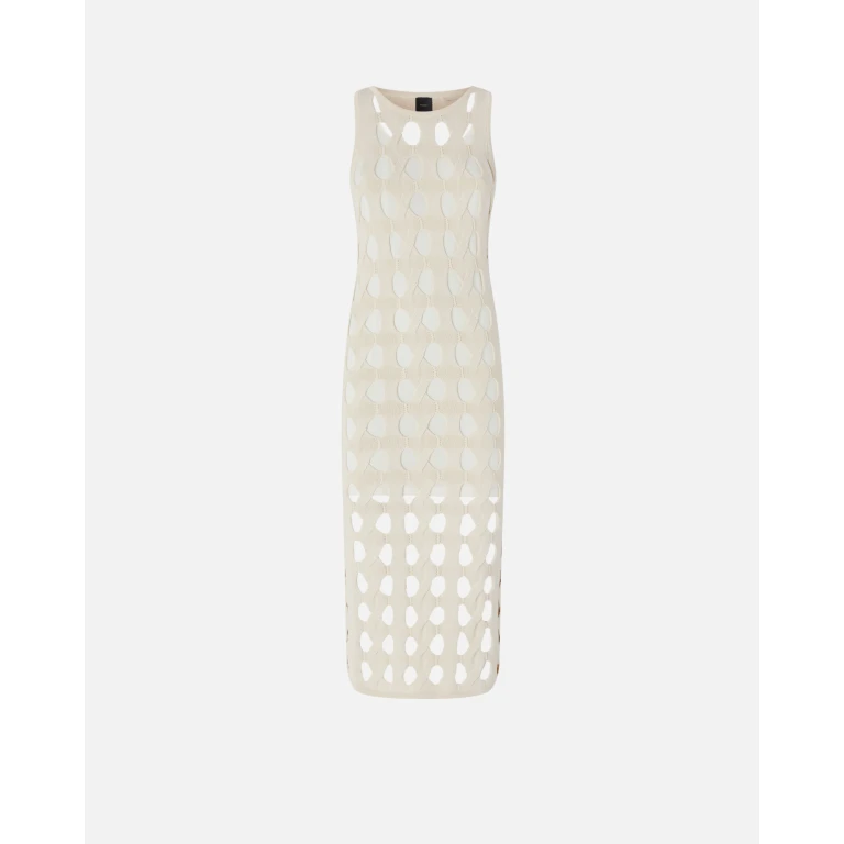 Pinko - Robe midi en maille ajourée - M