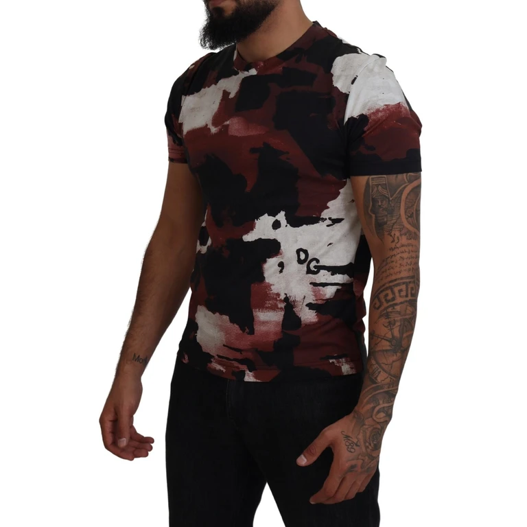 Multicolor Tie Dye Cotton Crew Neck T-Shirt - Men