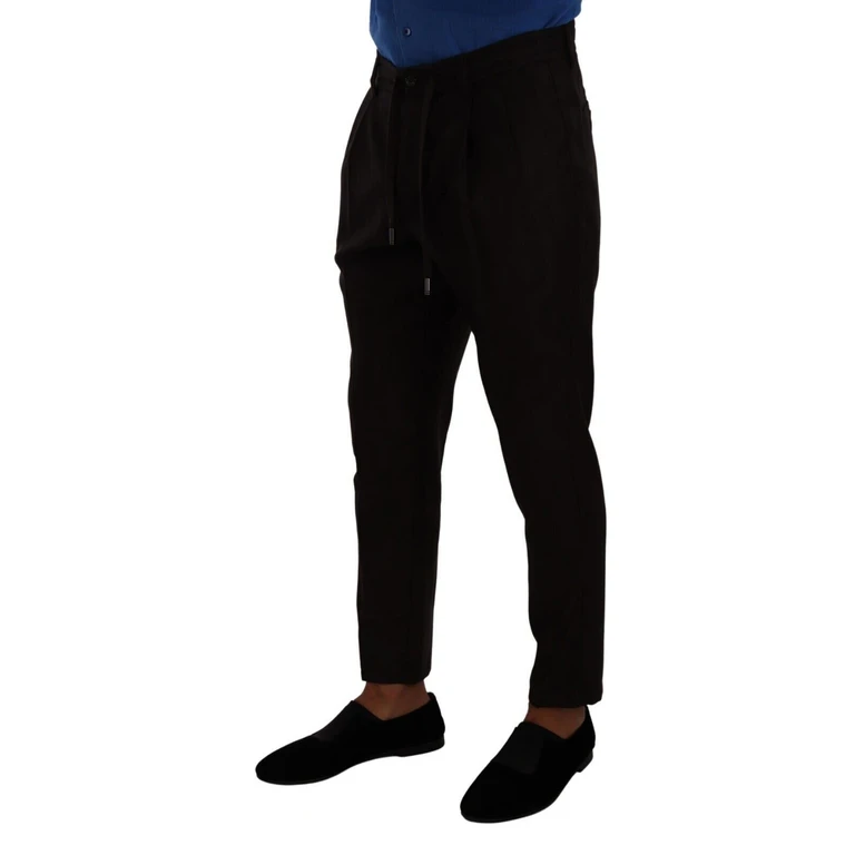 Dolce & Gabbana Bordeaux Wool Men Skinny Trouser Pants Virgin - Men