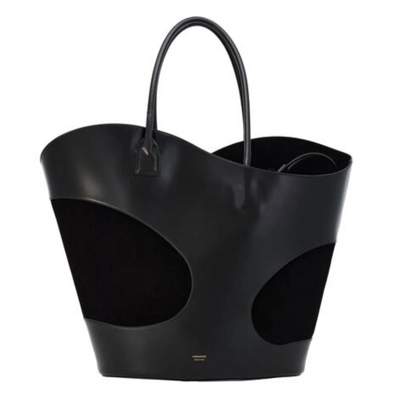 Ferragamo Cut-Out Detailing XL Tote Bag (215934 769552)