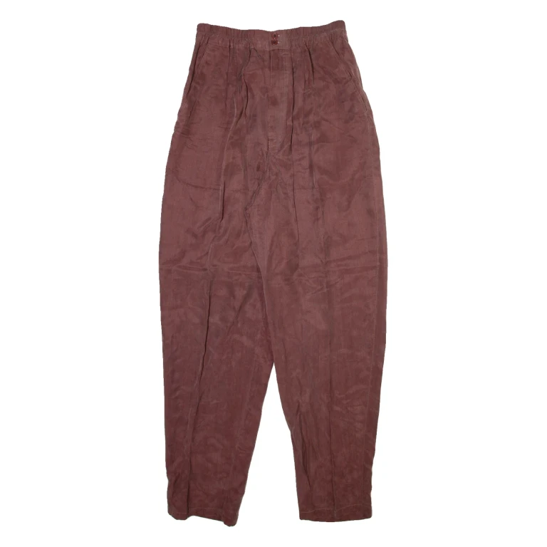 Womens Trousers Brown Relaxed Tapered W26 L29