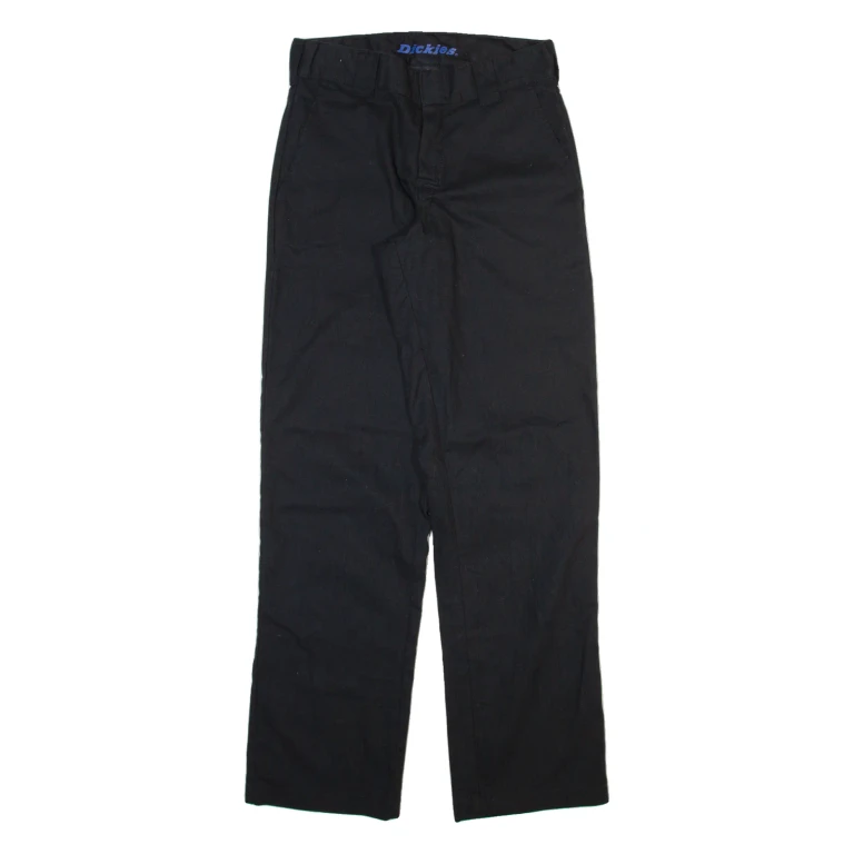 DICKIES Mens Trousers Black Regular Straight W28 L32