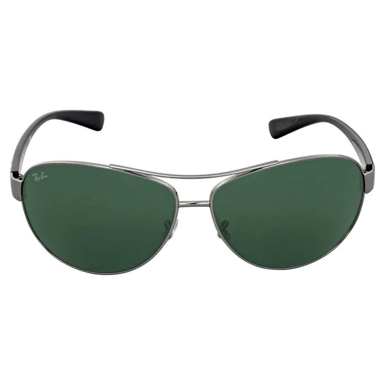 Ray Ban Green Aviator Mens Sunglasses RB3386 004/71 67