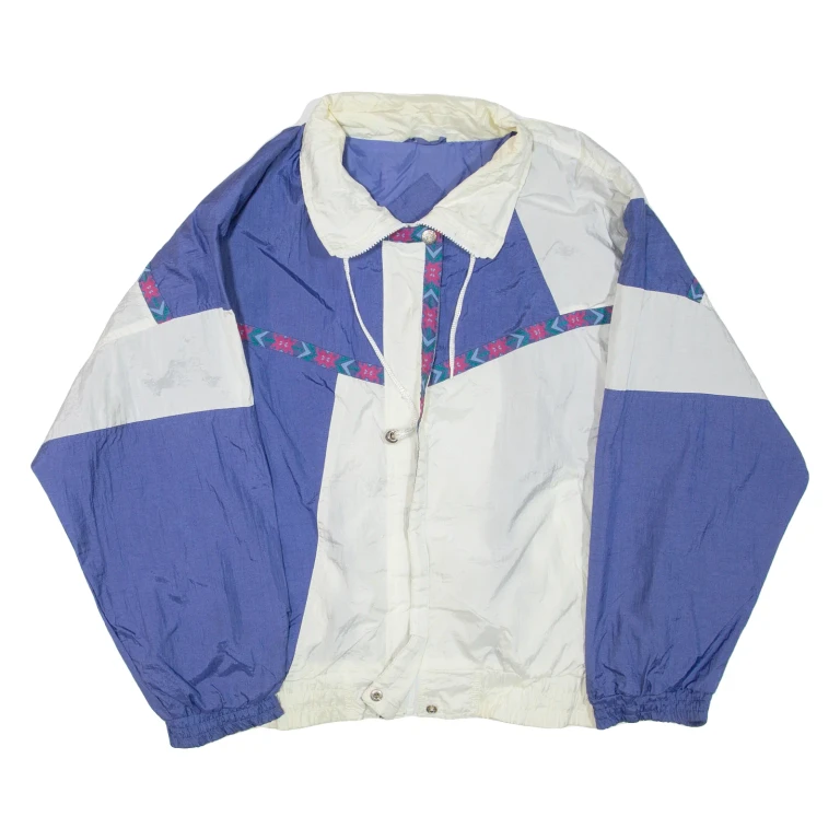 ANDY JOHNS Sports Womens Jacket Purple Colourblock XL