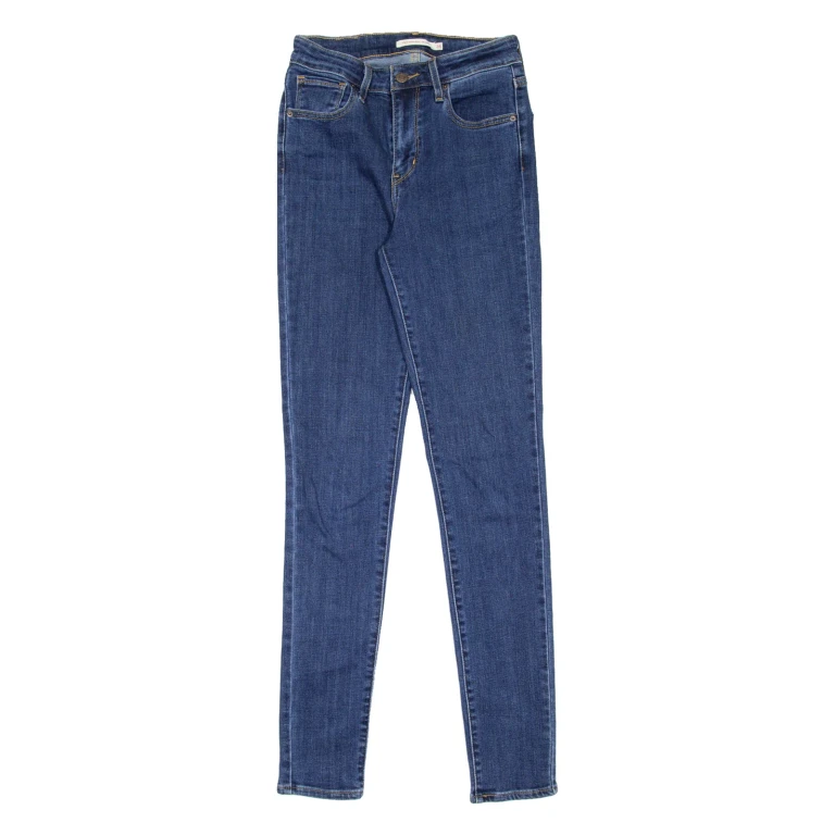 LEVI'S 721 High Rise Womens Jeans Blue Slim Skinny W26 L30