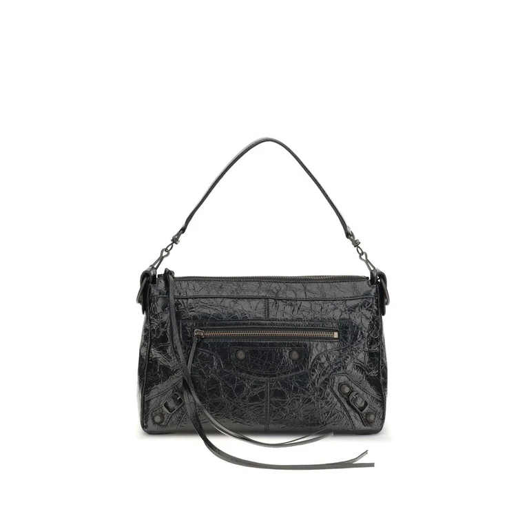 Balenciaga Black Lamb Ovis Aries Shoulder Bag - Men (BA8660572ABEK1000BB)