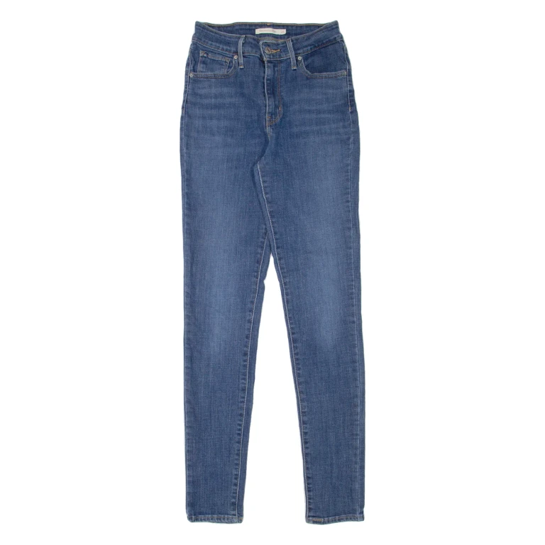 LEVI'S 721 High Rise Womens Jeans Blue Slim Skinny W26 L32