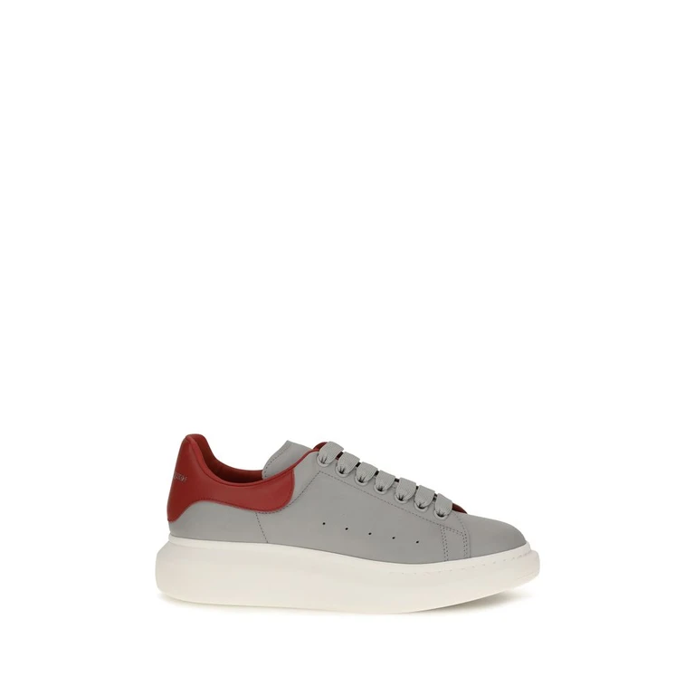 Gray Calf Leather Bos Taurus Platform Sneakers - Men