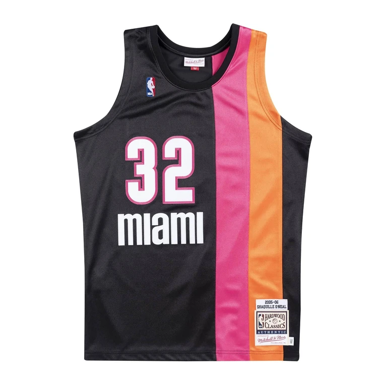 Men's NBA Authentic Jersey Miami Heat 2005-06 Shaq O'Neal