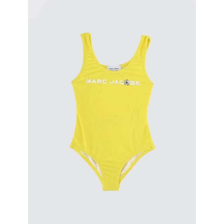 Girls' Contrast Logo Nylon One-Piece Swimsuit (W60757538)