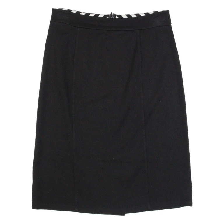 MONSOON Womens Pencil Skirt Black Knee Length UK 8