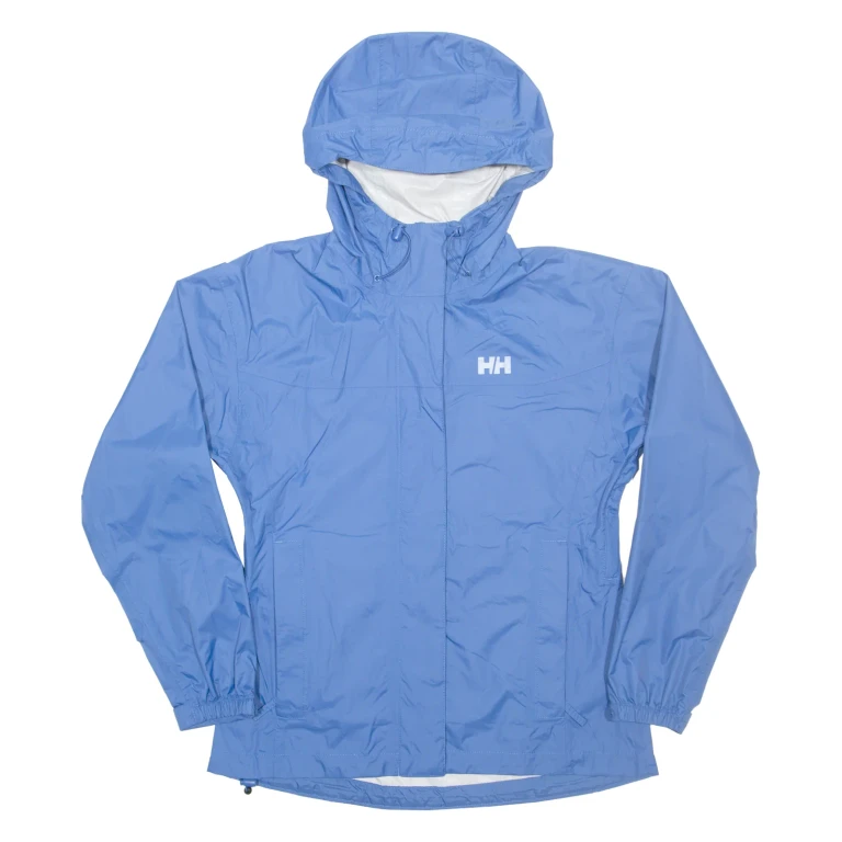 HELLY HANSEN Lightweight Womens Jacket Blue Hooded XS