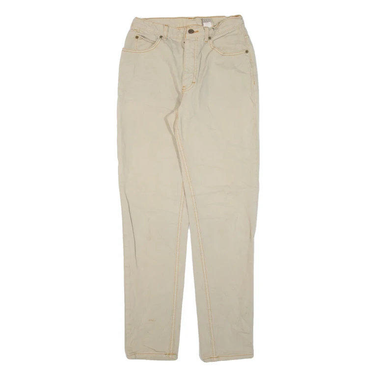 CALVIN KLEIN JEANS Womens Jeans Beige Regular Tapered W26 L30