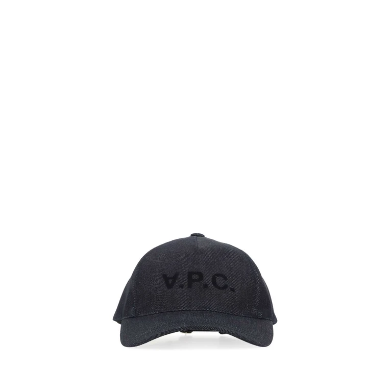 A. P.C. Denim Baseball Cap Indigo Coton - Polyurethane Cappelli - Men